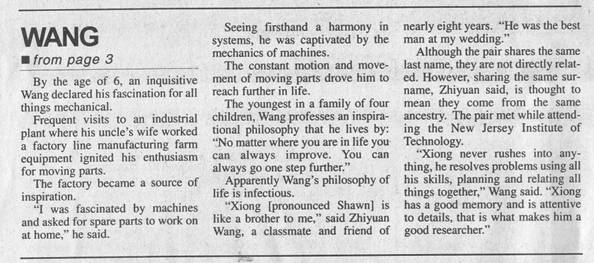 Wang's Profile part 2